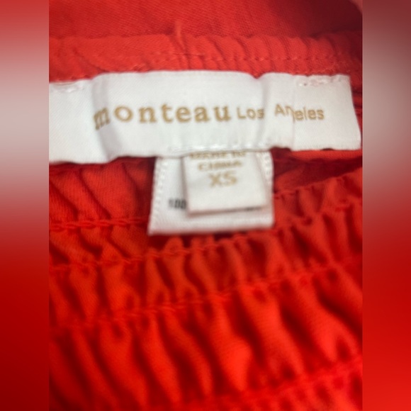 Monteau Dress Womens Extra Small Mini Slit Ribbed Top Belted Spring Summer Event - Picture 6 of 6